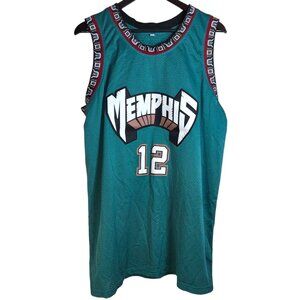 Memphis Grizzlies  Ja Morant Throwback Basketball Jersey XL Teal Mesh Unbranded